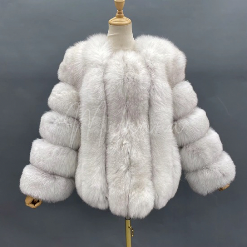 Fox Fur Short Length Coat