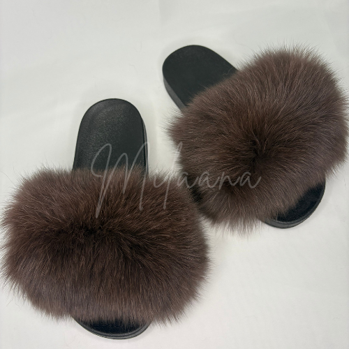 Brown Fur Sliders