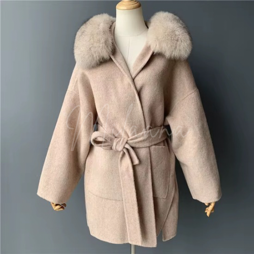 Cashmere & Fox Fur Coat
