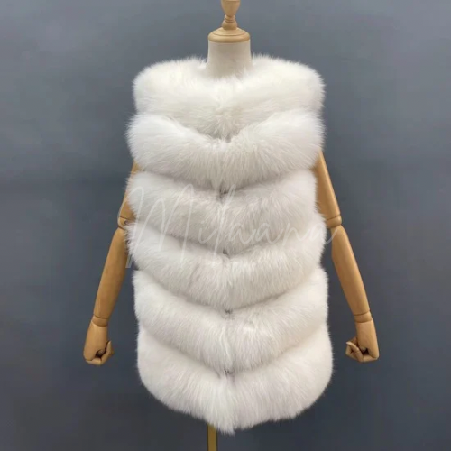 Fox Fur 6 Row Gilet