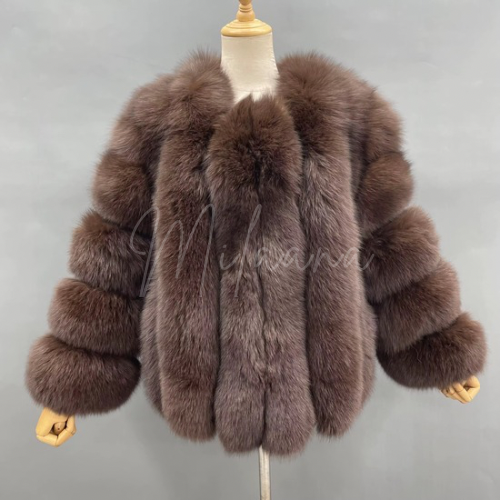 Fox Fur Short Length Coat