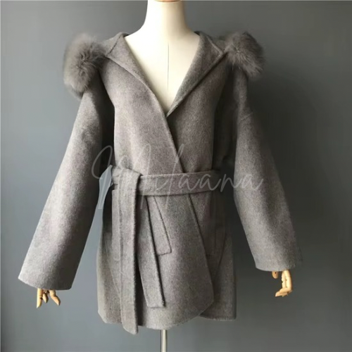Cashmere & Fox Fur Coat