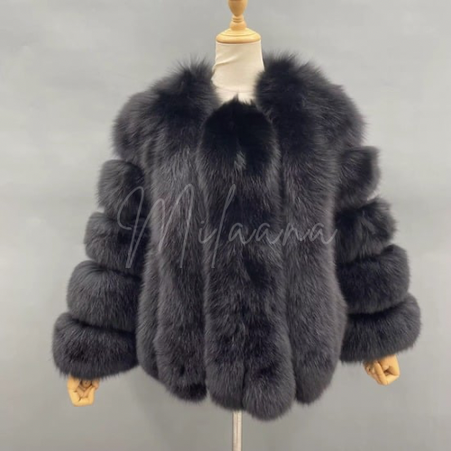 Fox Fur Short Length Coat