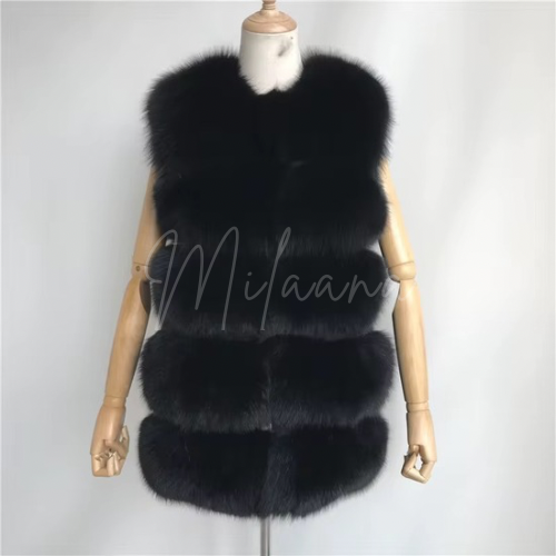 Fox Fur 5 Row Gilet