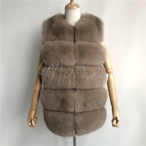 Fox Fur 5 Row Gilet