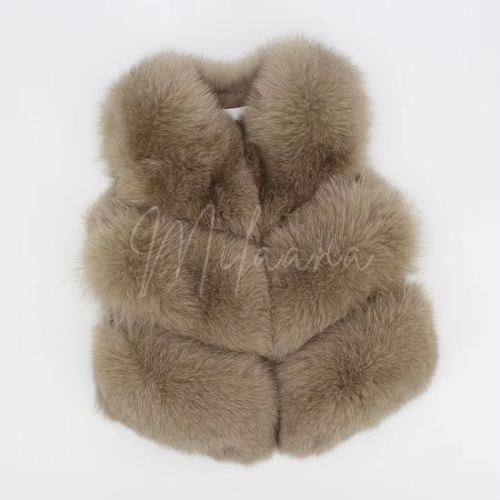 Fox Fur 3 Row Gilet